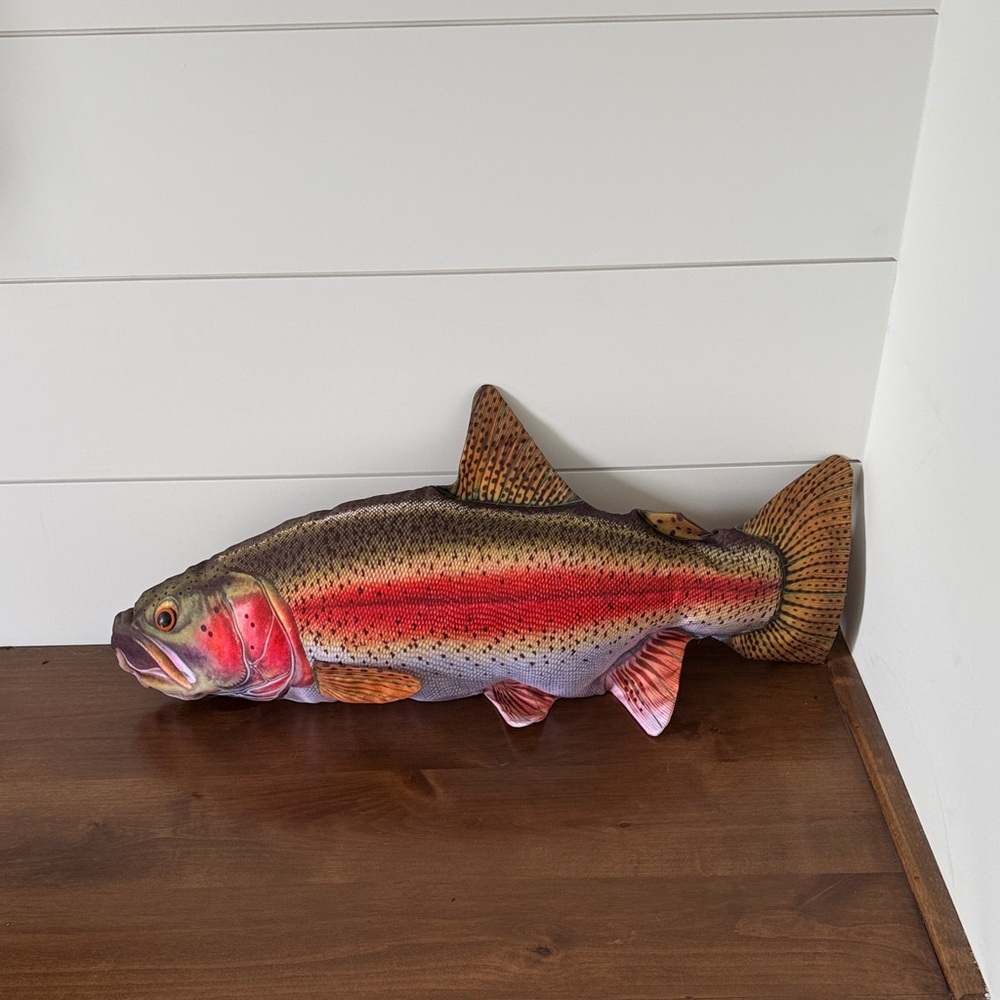 Life-Like Plush Fish Pillow